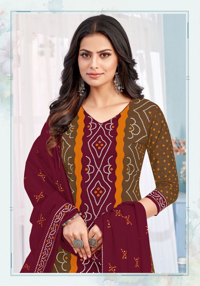 Bandhani Vol 12 By Miss World Cotton Printed Dress Material Wholesale Market In Surat